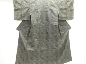 花亀甲模様織り出し西陣伝承紬着物アンサンブル